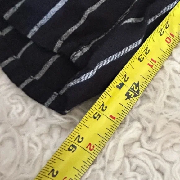 American Eagle Palazzo Pants Striped Drawstring Pull On Pockets M - Picture 9 of 14